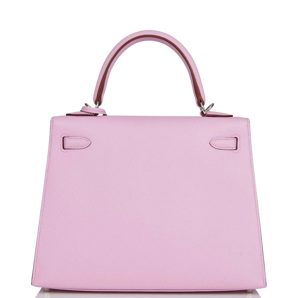 Mauve Sylvestre Epsom Palladium Hardware Kelly Sellier 25 K275