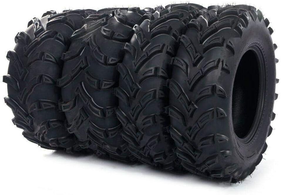 26x9.00-12 Front & 26x11.00-12 Rear 6PLY All Terrain Tubeless Tires Set of 4 M996