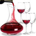61 Ounce Wine Decanter with Aerator, Wine Carafe Set with 4 Glasses H722