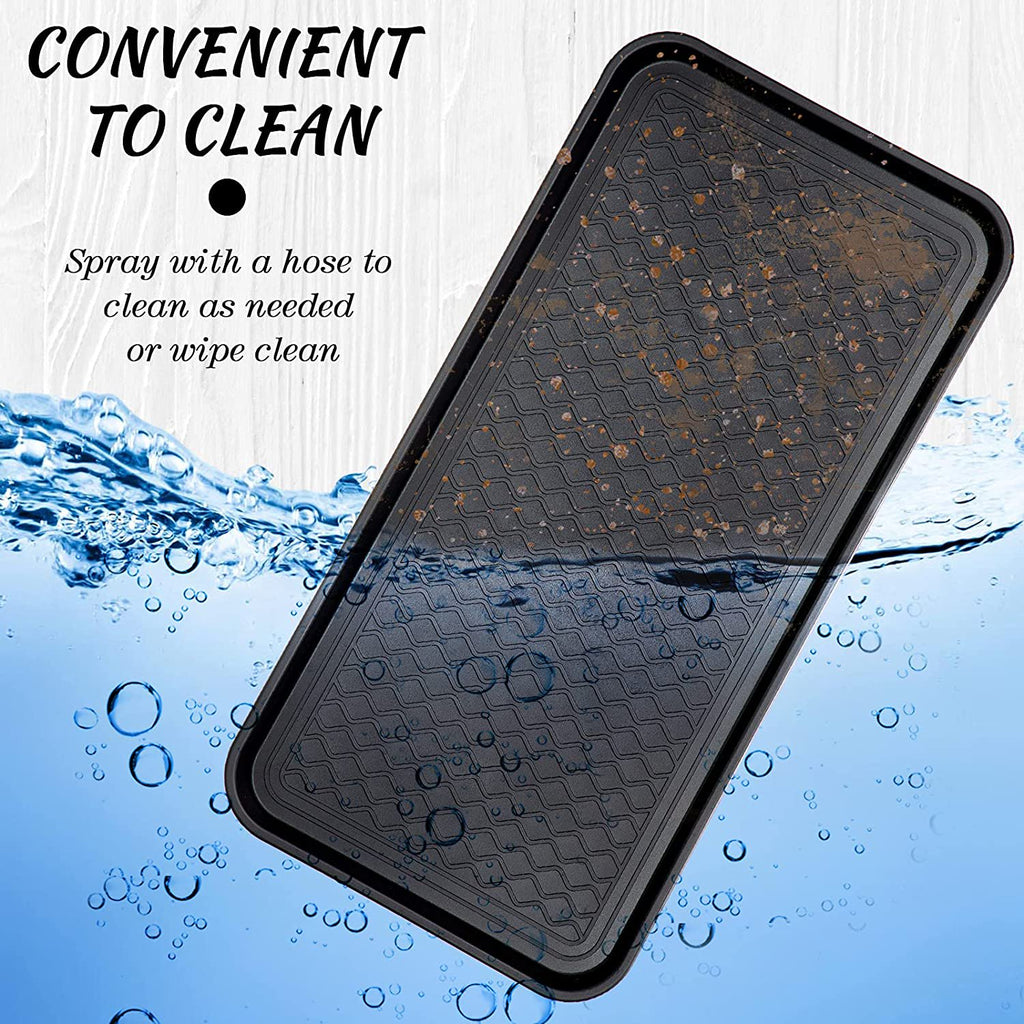 Black 24 x 16 x 1.2 Inch Waterproof Boot Tray B3990