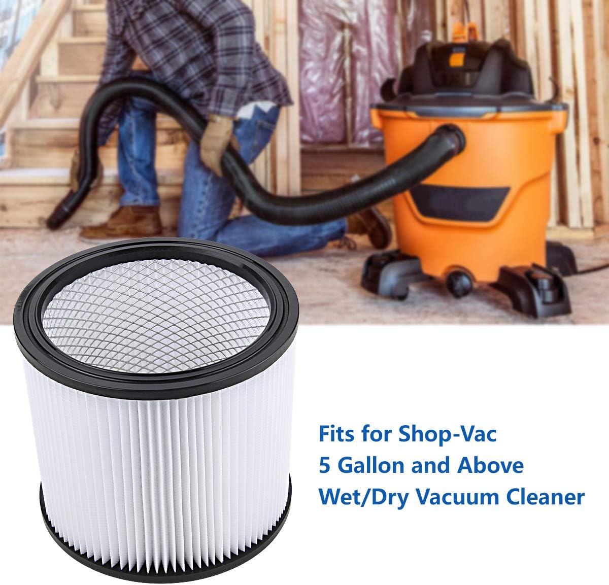 2 Pack Cartridge Filter for Shop Vac V2602