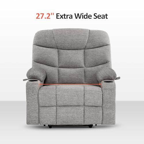 Navy Blue Fabric Power Lift Recliner Chair B603