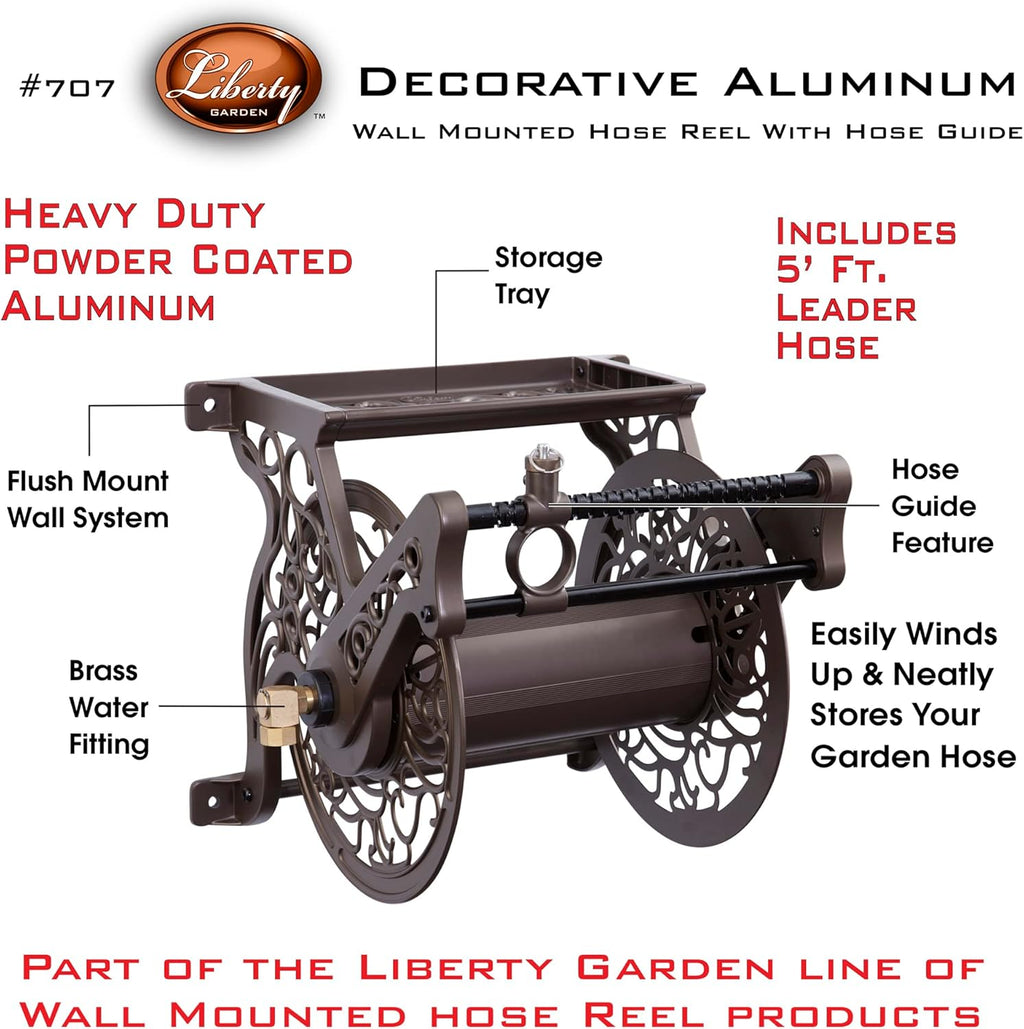 Bronze Decorative Wall Mount Hose Reel Z667408