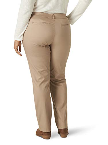 Plus Size Relaxed Fit Straight Leg Pant A513