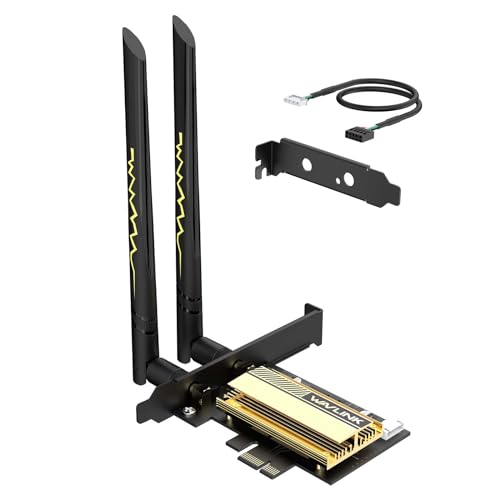 PCIe WiFi 6E Tri-Band AX5400 Wireless Network Card with Bluetooth 5.3 P100