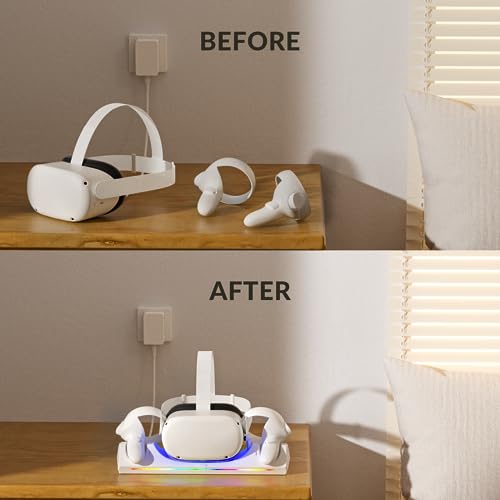 Charging Dock for VR Headset & Controllers with 2 Rechargeable 2100mAh Batteries Z29073