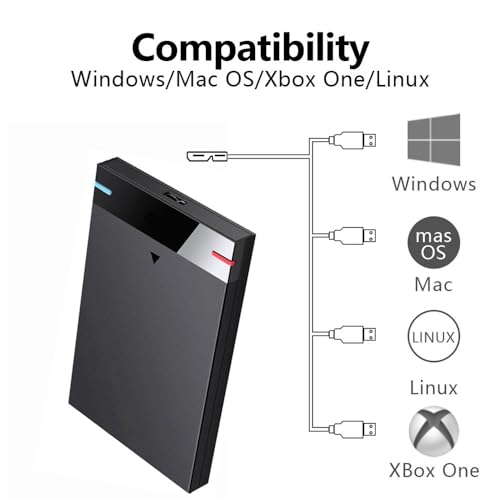2.5'' 1TB Ultra Slim Portable External Hard Drive U5109