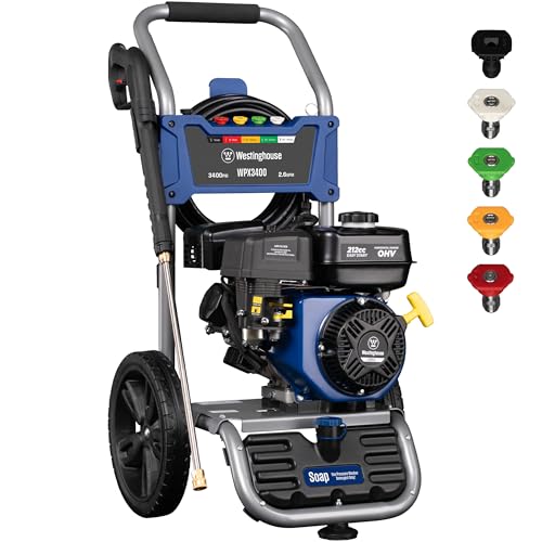 Gas Pressure Washer, 3400 PSI, 2.6 GPM T692