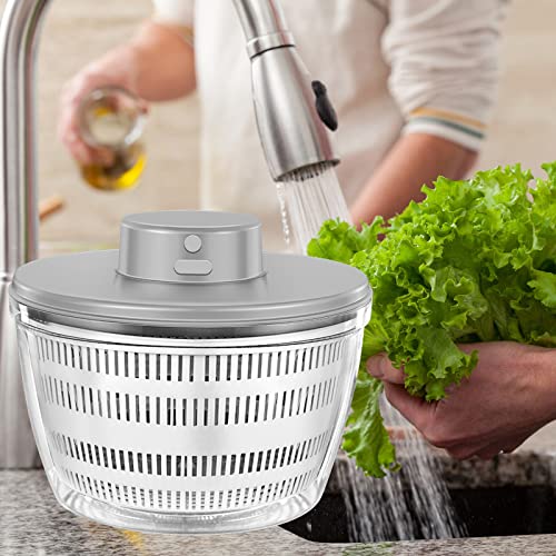 White Electric Salad Spinner L857