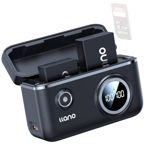 2-Pack LP-E17 Batteries and 18W Fast Dual USB Charger with Smart Display and Magnetic Snap Cover G767