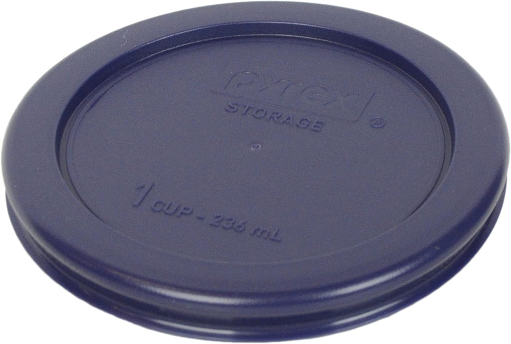 1-Cup Glass Bowls with Dark Blue Lids W940