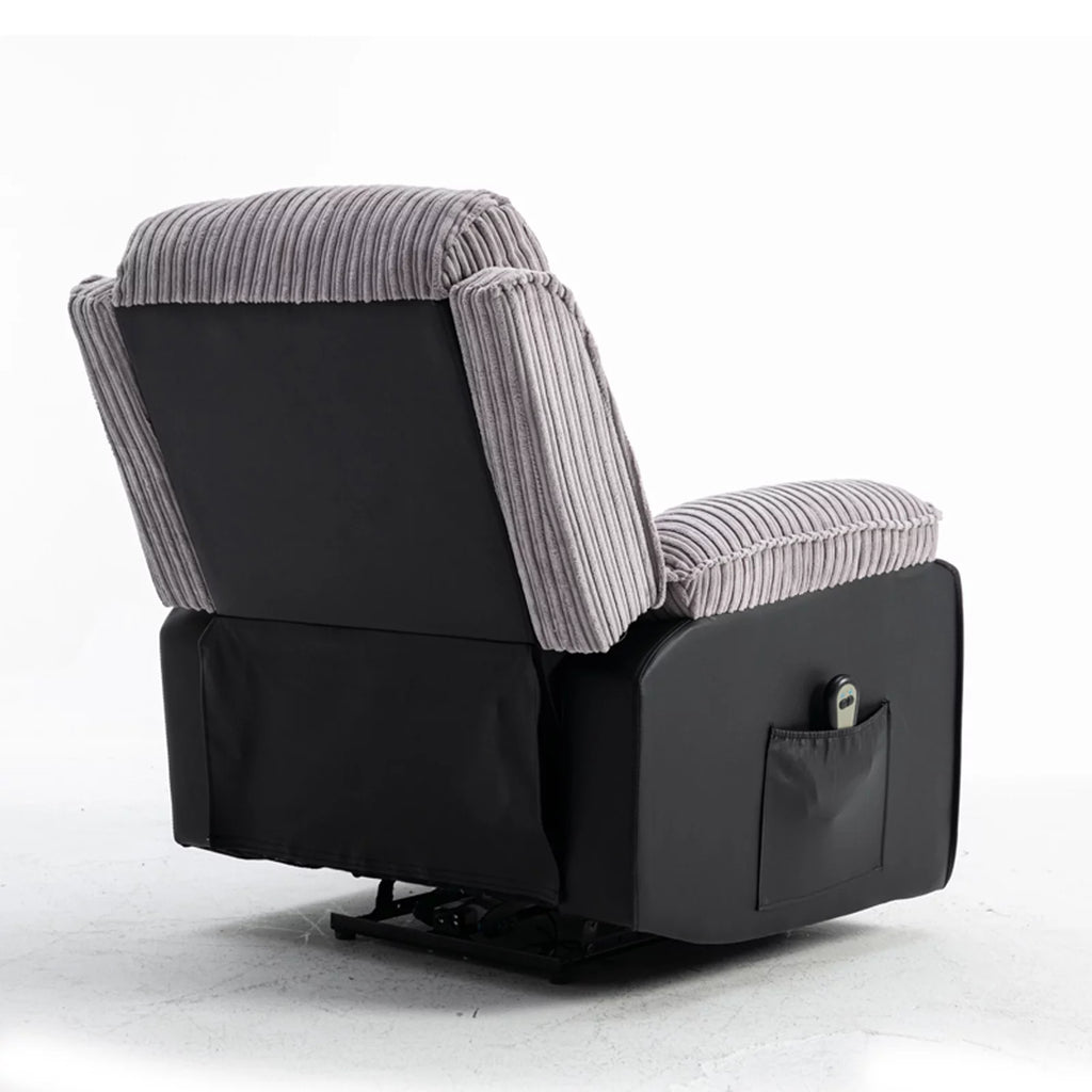 Electric Lift Recliner with Heat and Massage, Heavy Lounge Chair with Padded Arms and USB F74890