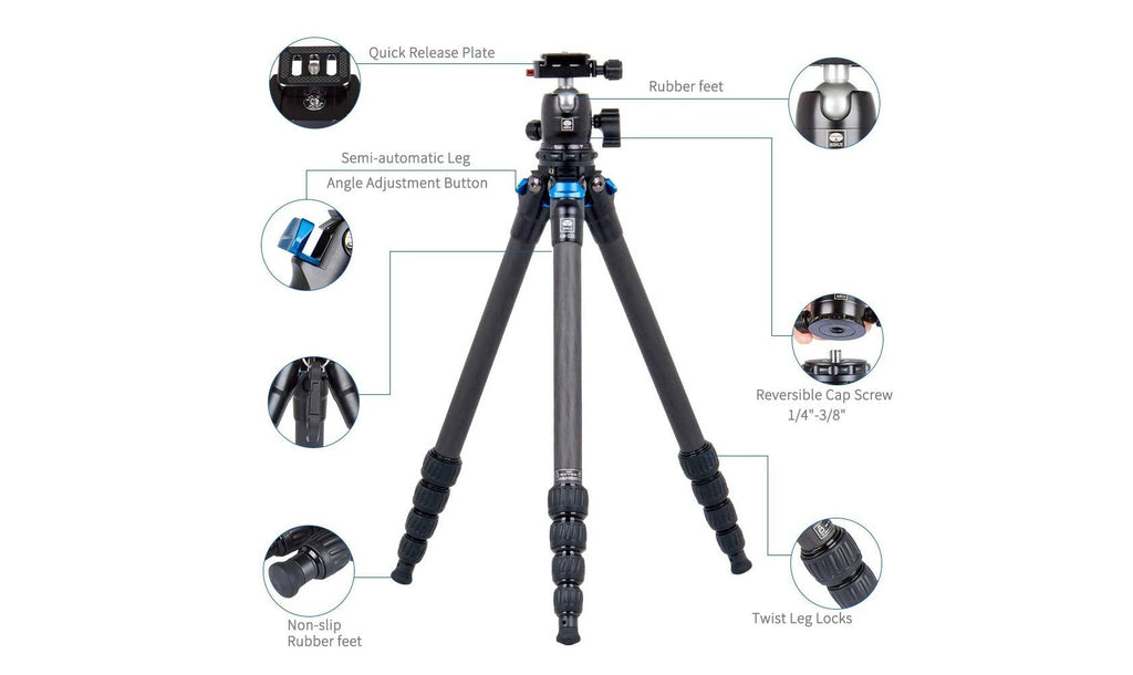 Carbon Fiber Tripod with Ball Head Q373559