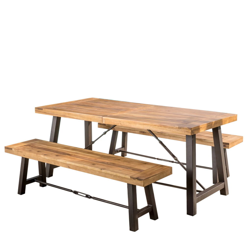 3-Piece Acacia Wood Picnic Table A27159