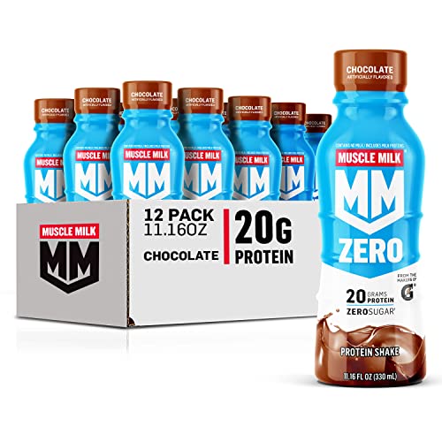 Chocolate Protein Shake, 20g Protein, Zero Sugar, 11.16 Fl Oz (Pack of 12) N885116