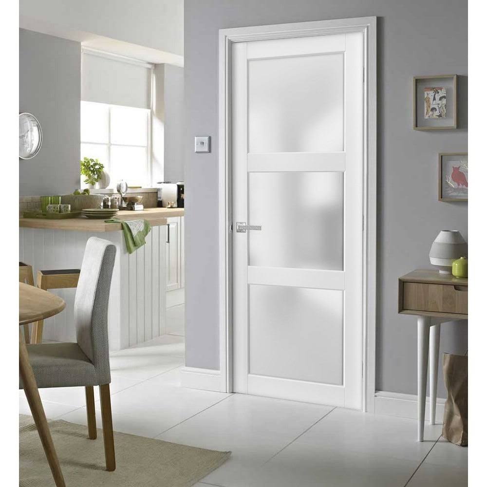 White Ash Sliding Closet Bypass Doors 48 x 80 with Hardware D557592
