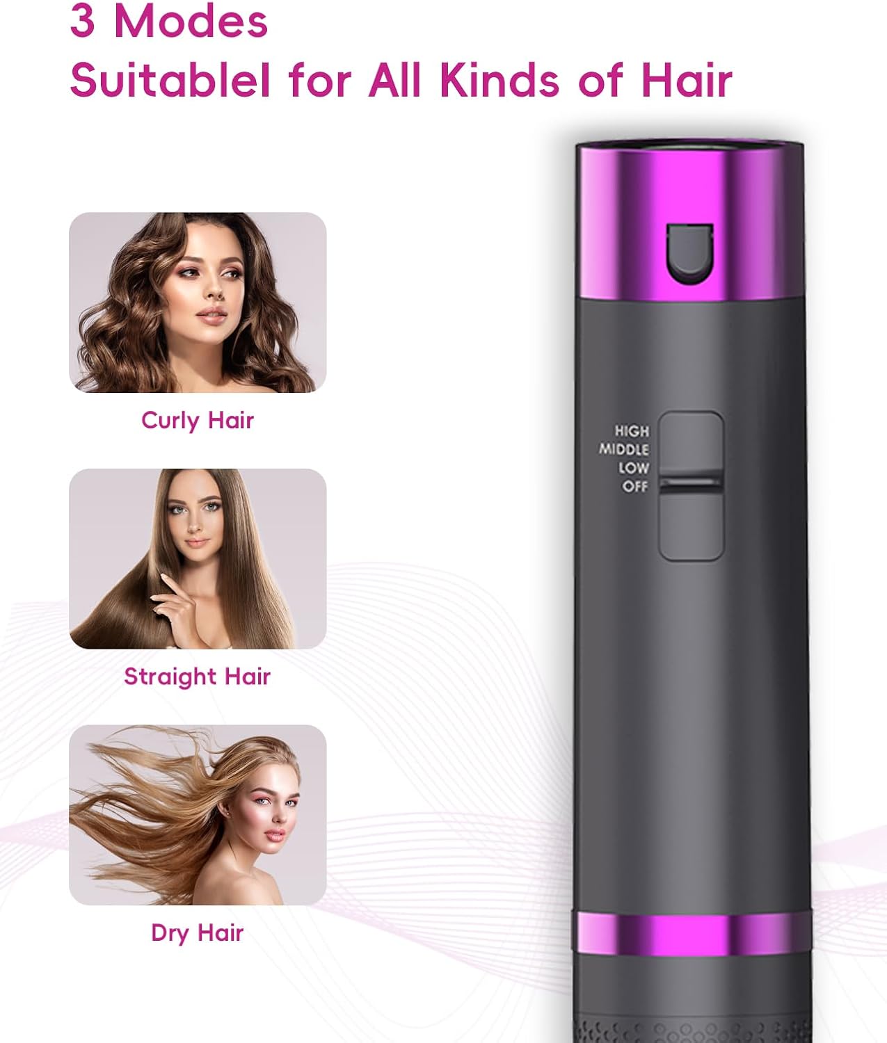 5 in 1 Hair Dryer Brush with Negative Ion Technology Z780