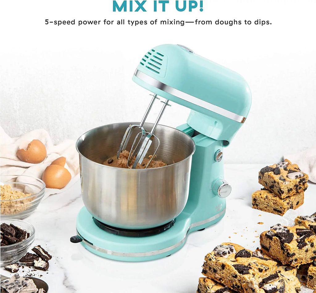 Compact Stand Mixer 3.5 Quart Aqua Blue D808