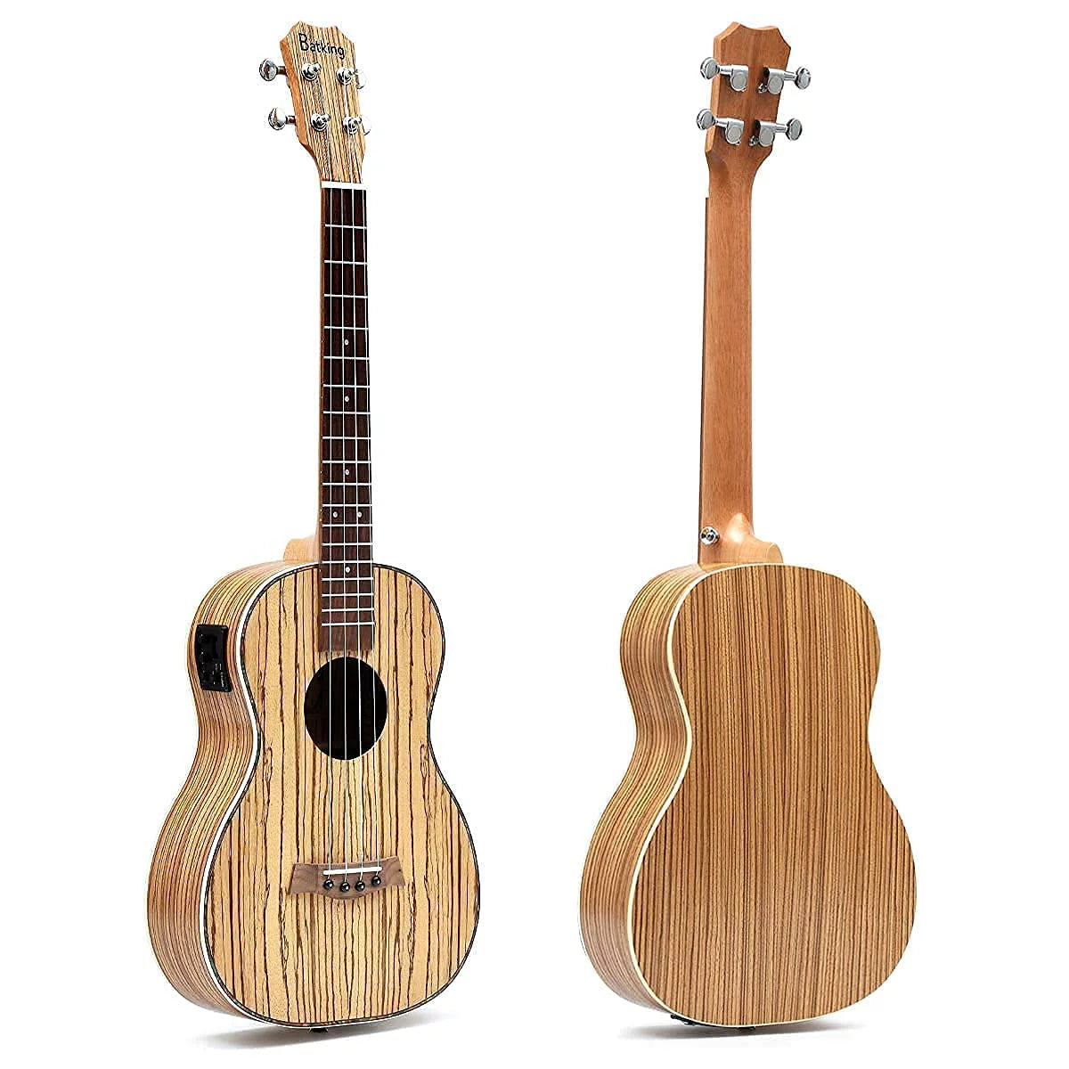 30 inch Zebra Acoustic Electric Baritone Ukulele X4316