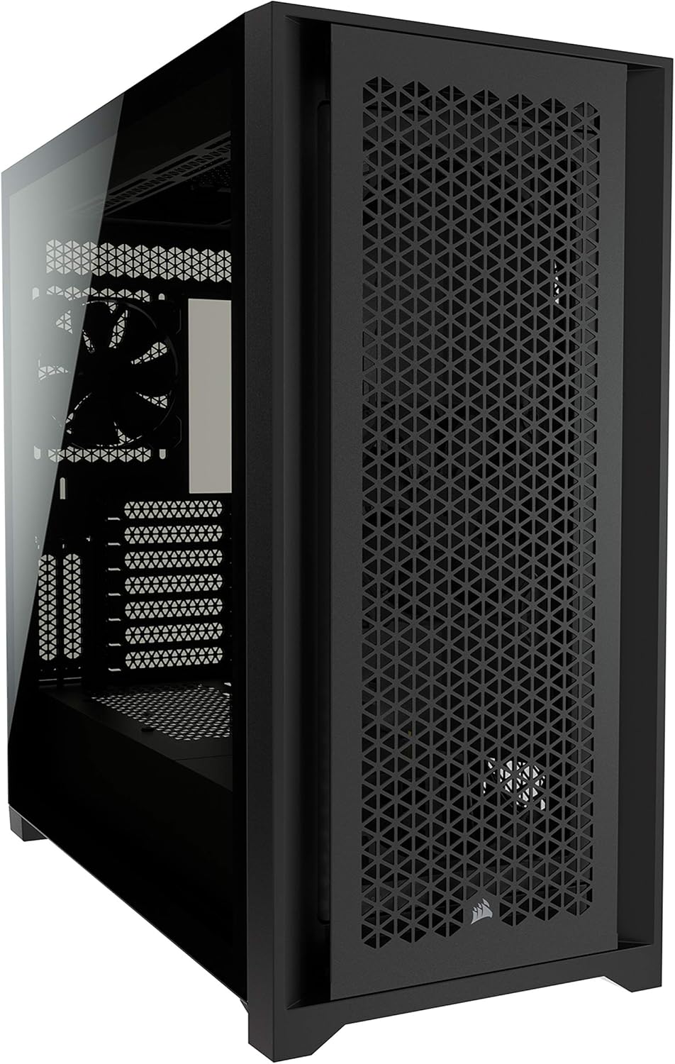 Black Tempered Glass Mid-Tower ATX PC Case B982687
