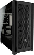 Black Tempered Glass Mid-Tower ATX PC Case B982687