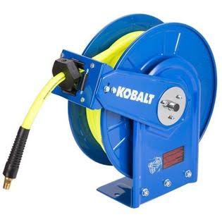 3/8 in 50 ft Poly Hybrid Air Hose Retractable Hose Reel D555444