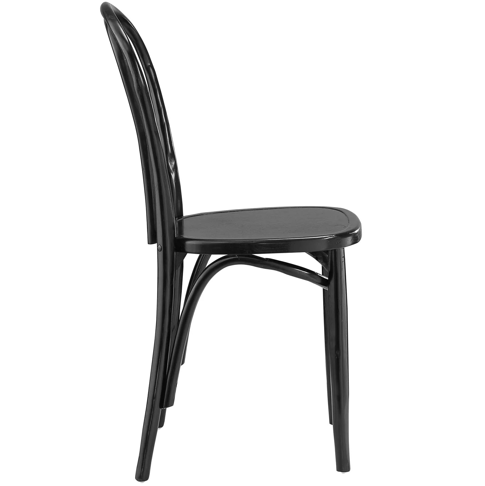 Black Wood Dining Side Chair U638073