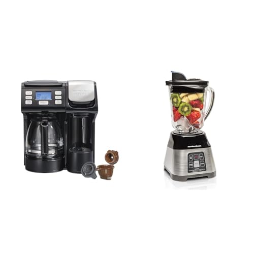 2-Way Coffee Maker Compatible with K-Cup Pods or Grounds & Blender with 5 Functions S8177