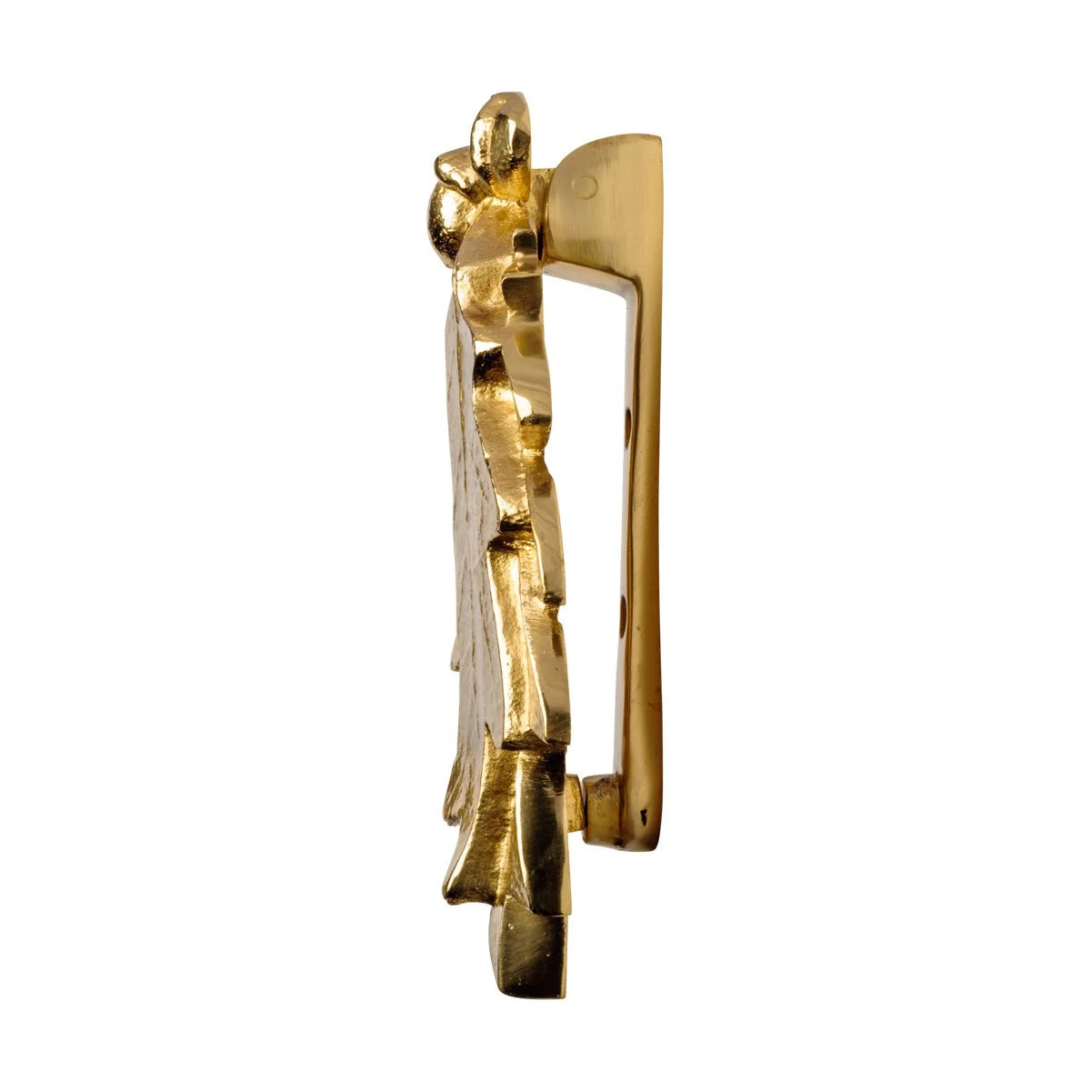 6" Solid Brass Oak Leaf Shaped Door Knocker H31441
