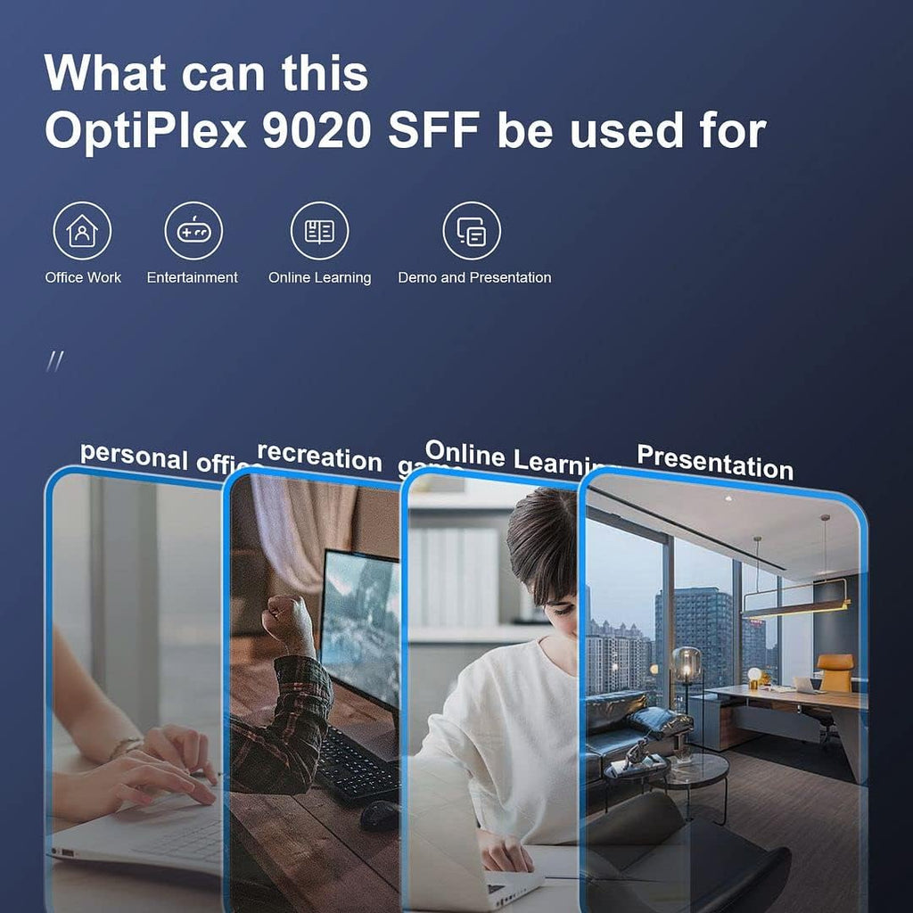 Dell OptiPlex 9020 i7 Desktop Computer, 32GB Ram 512GB SSD, Intel Core i7-4790 3.60GHz, AC7260 Built-in WiFi 5, Dual Monitor Support, DVD-RW, Windows 10 Pro 64bit, RGB Keyboard and Mouse (Renewed) C914