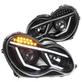 Black LED Projector Headlights G228