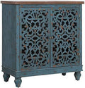 Accent Cabinet with 2 Doors Distressed Wood Frame H861280