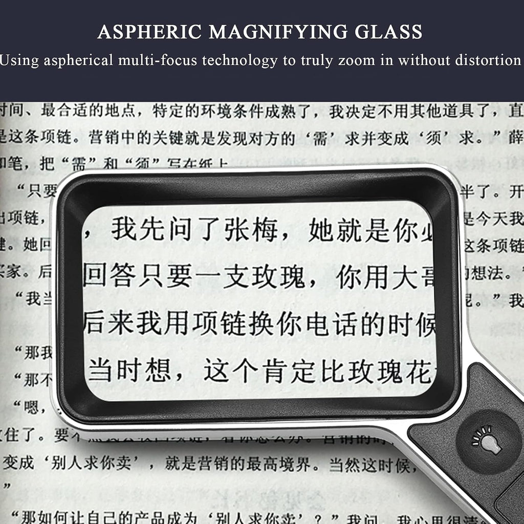 30X 6 LED Magnifying Glass with Light and Stand E14693