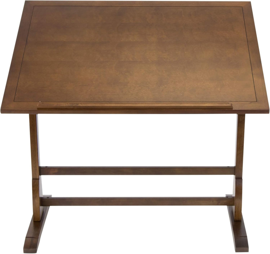 Antique Design Solid Wood Drafting Table with Adjustable Work Surface K20711