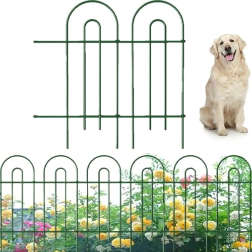 35 panels No Dig Metal Garden Fence 18in(H)×50ft(L) Q4372