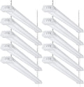 10-Pack 4FT 40W 5000K Daylight Linkable LED Shop Light with Pull Chain E664546