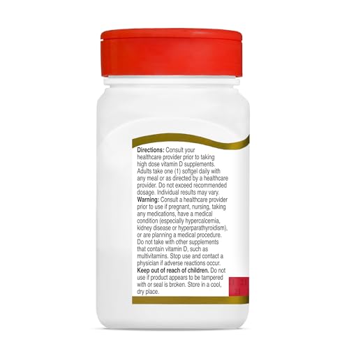 Vitamin D3 250 mcg (10,000 IU) Rapid Release Softgels, 110 Count A808768