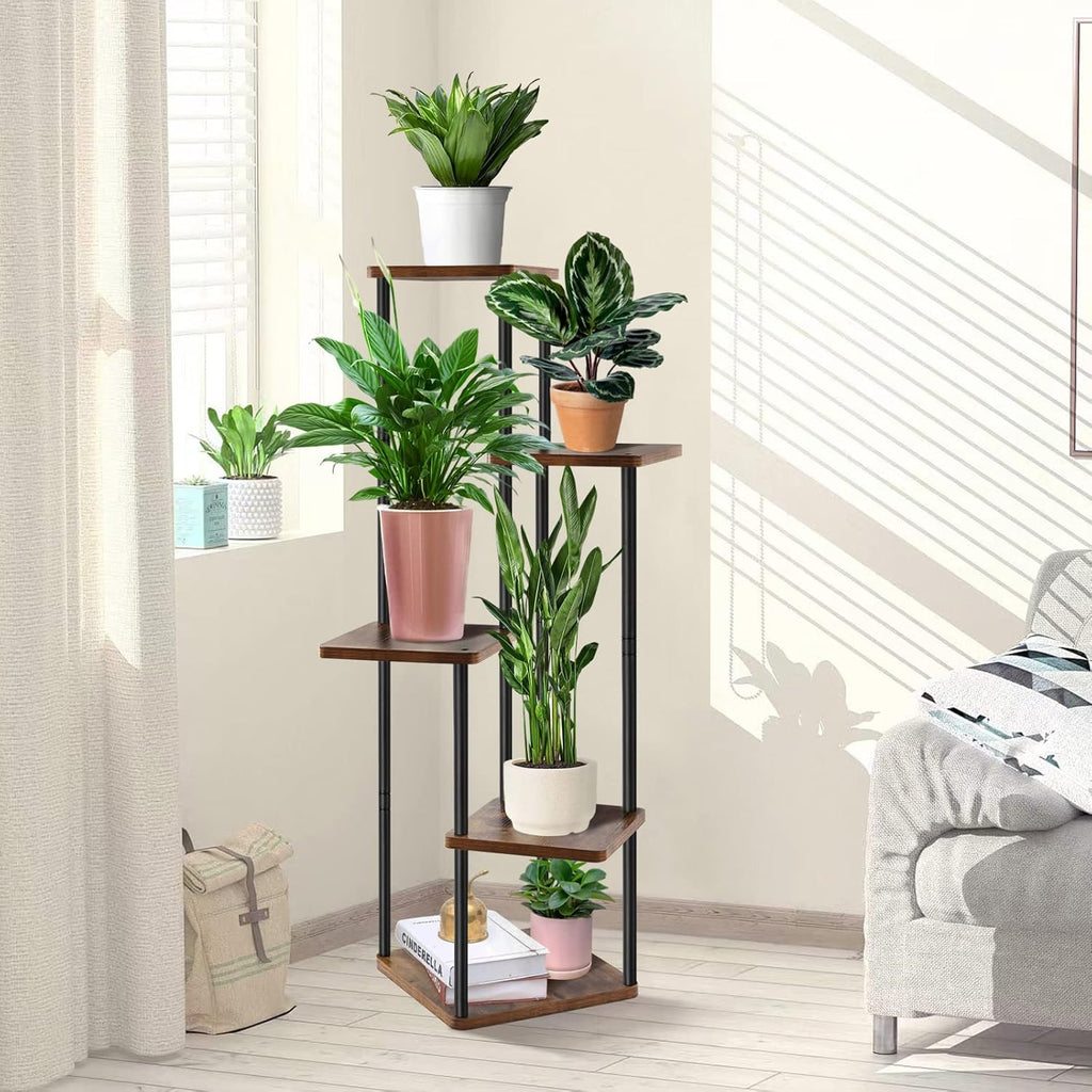 Brown 4 Tier & 5 Tier Plant Stand T1457
