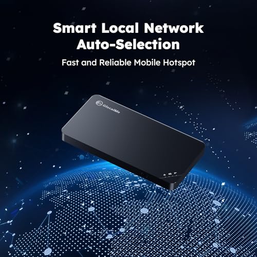 4G LTE Mobile Hotspot, Pocket WiFi Hotspot Device (Black) E21764