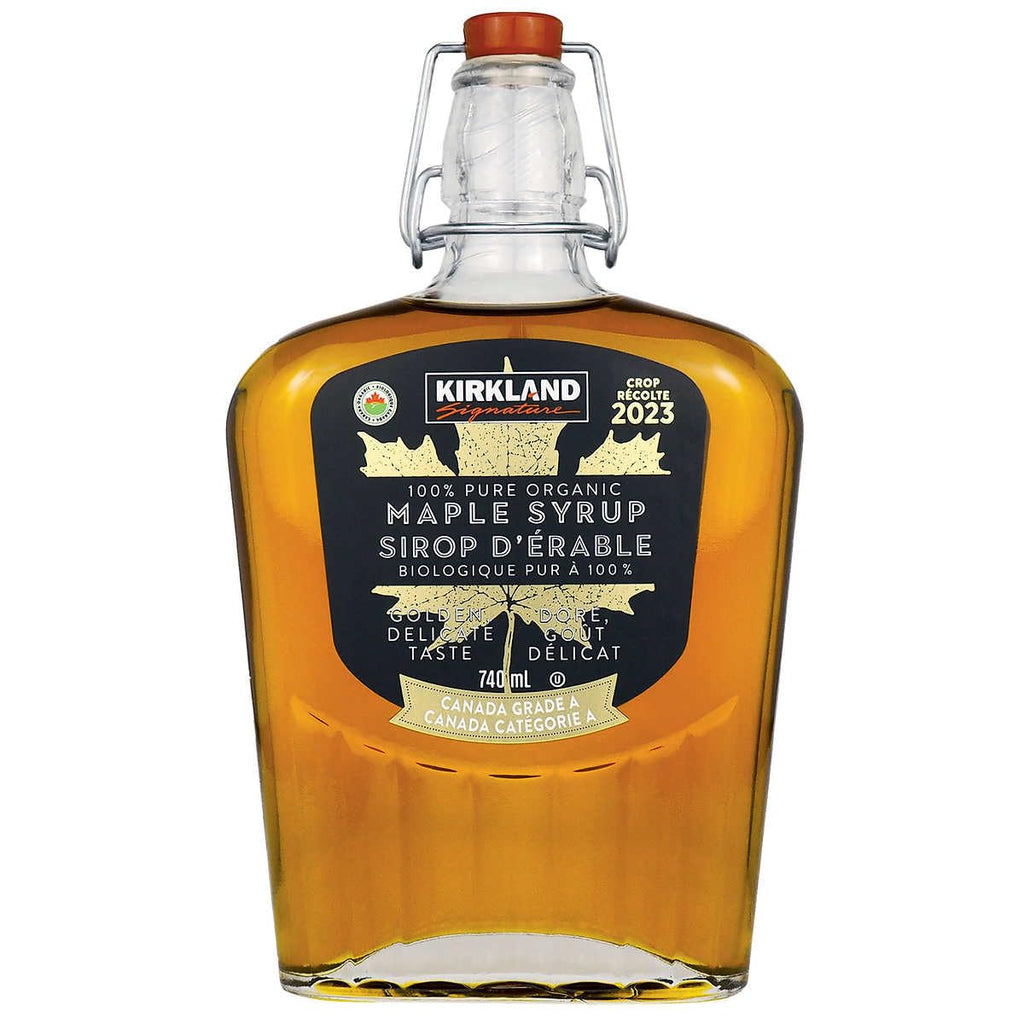 100% Pure Organic Maple Syrup, Canada Grade A, 740mL Bottle N2896