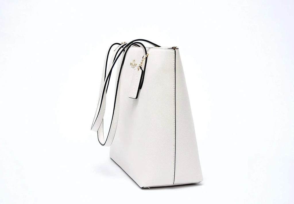 Leather Zip Top Tote E59153