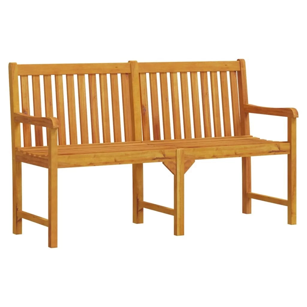 Golden acacia wood patio bench V769201