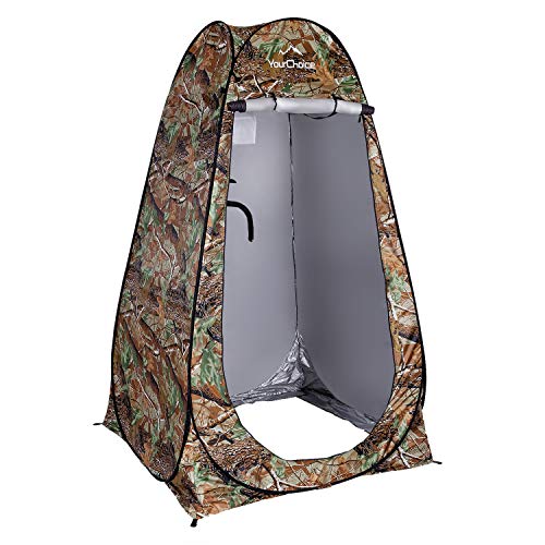 Privacy Tent Pop Up Shower Changing Toilet Tent Portable Camping Privacy Shelters Room 6.2 FT Tall with Carrying Bag X639156
