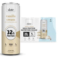 Vanilla Cream High Protein Nutrition Shake, 32g Protein, 1g Sugar, 150 Calories, 1g Net Carbs, Lactose Free, No Added Sugar, 11 fl oz, 12 Cans G5750