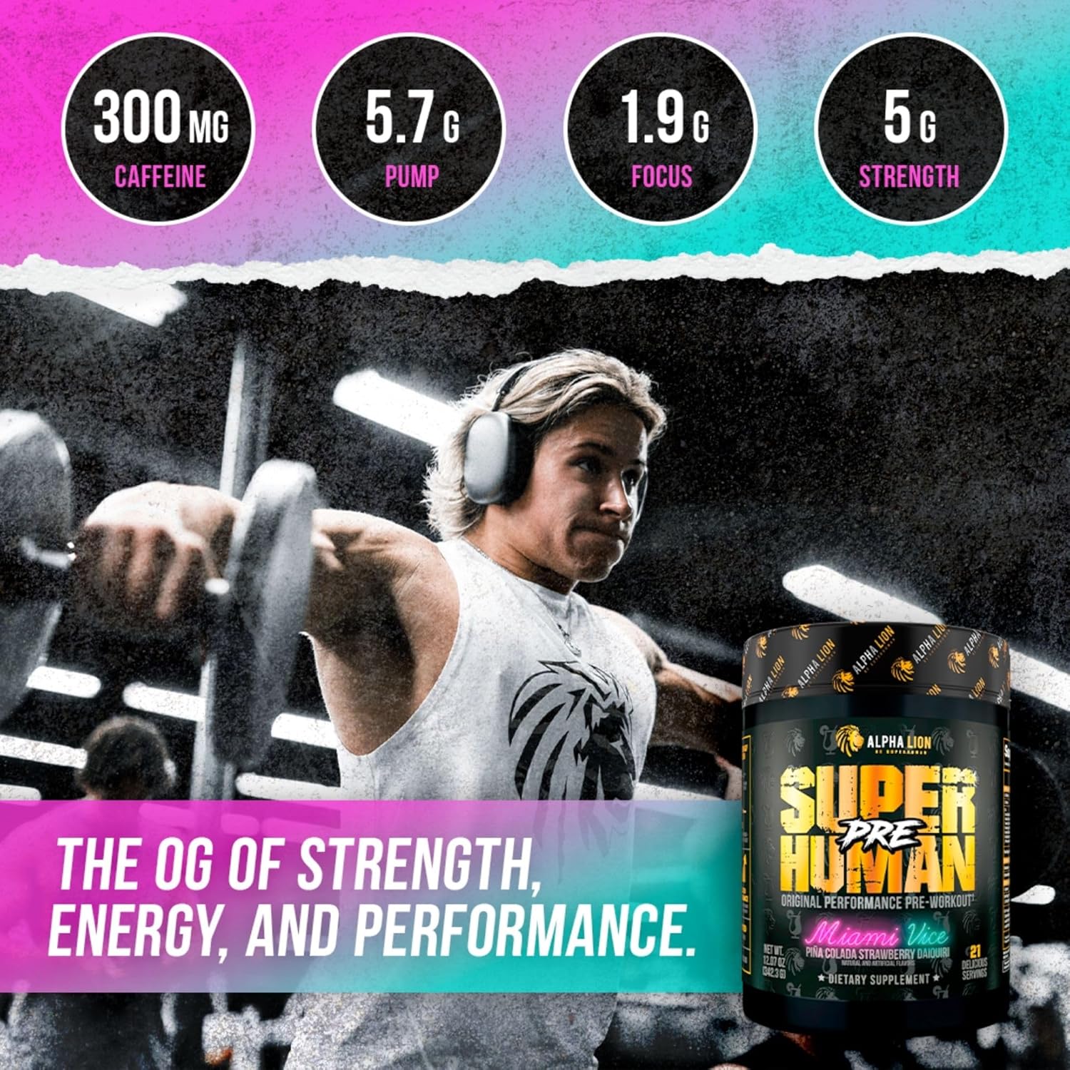 Superhuman Pre Workout Powder & Post Workout Recovery Bundle H37424