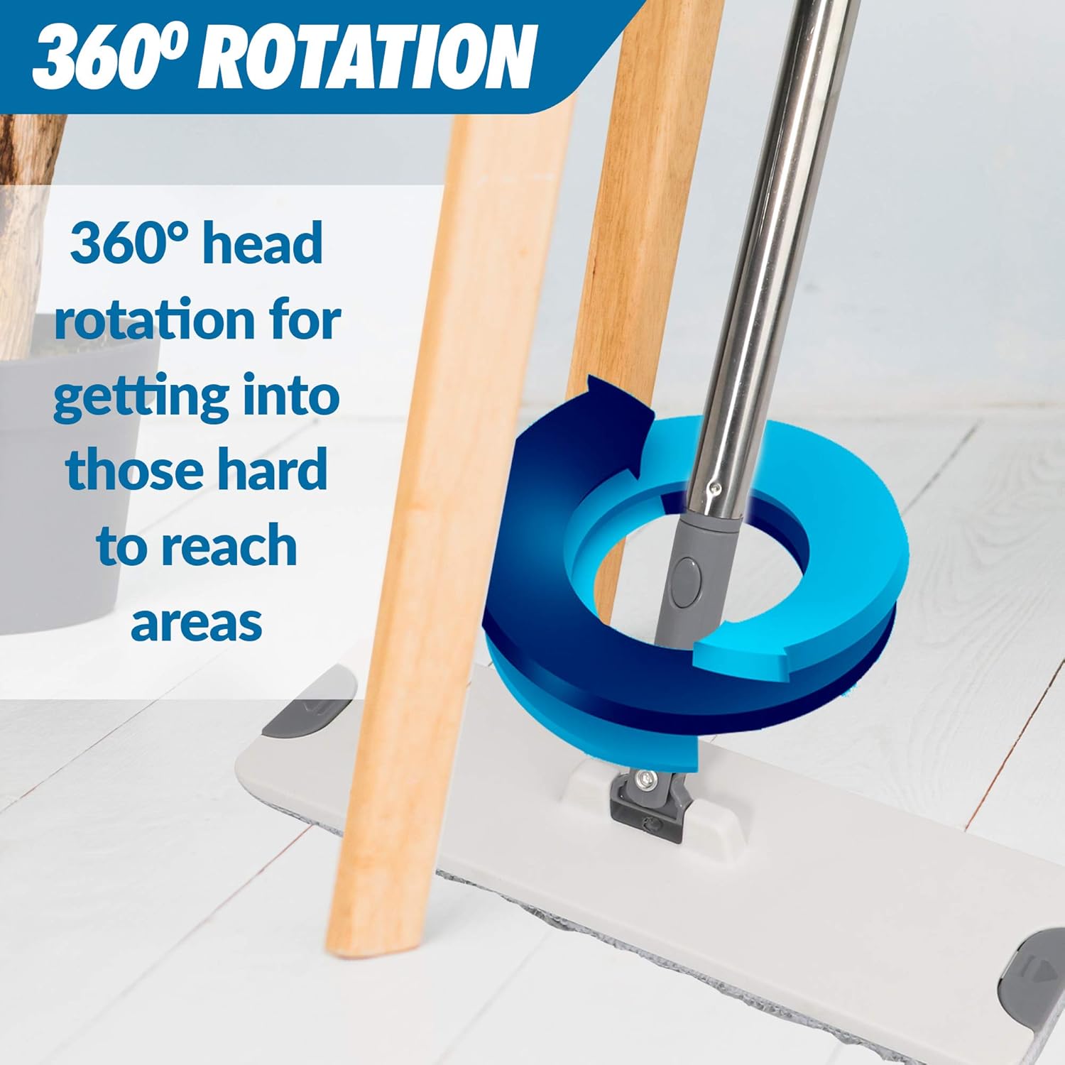 3 Reusable Microfiber Mop and Bucket Set K2254