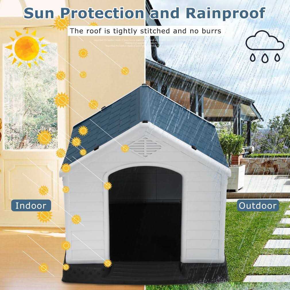 Dog House Pet Kennel With Air Vents E746