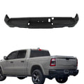 Black Steel Rear Step Bumper Assembly with Dual Exhaust F484960