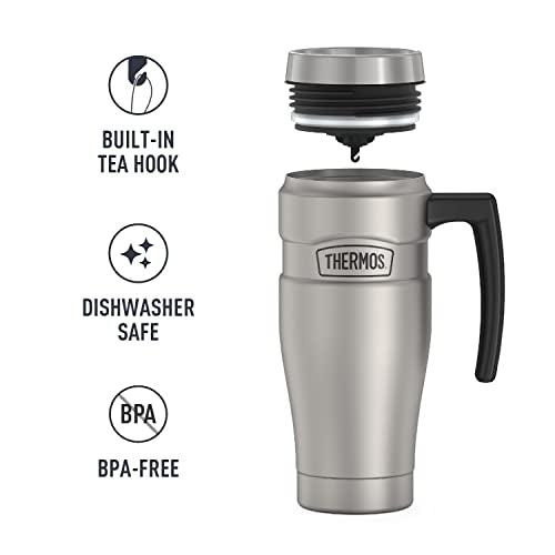 16 Ounce Stainless Steel Vacuum-Insulated Travel Mug K457469