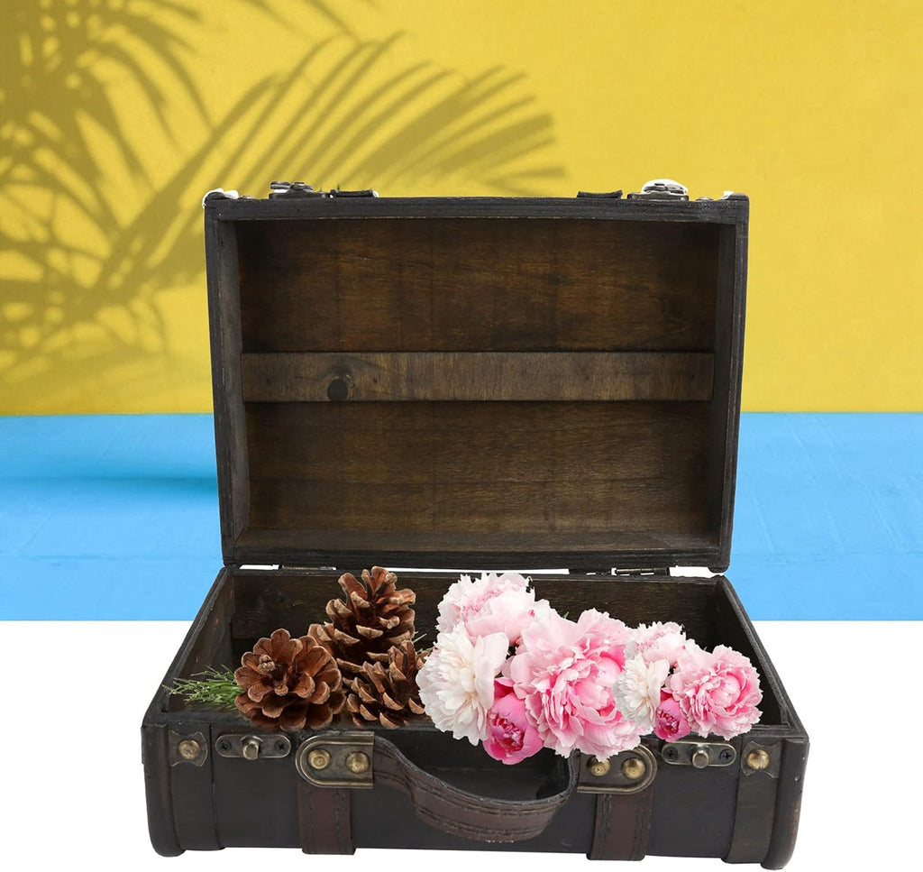 Antique Wooden Suitcase M7874